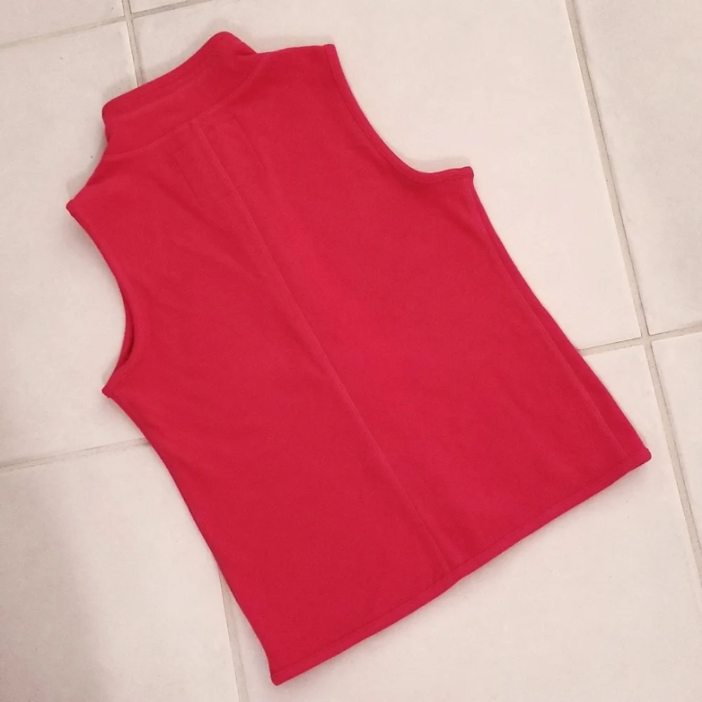 Ralph Lauren Polo Jeans Co Boy's Red Fleece Vest Sz M